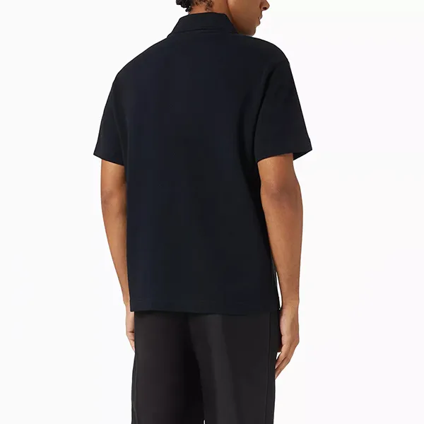 Áo Polo Nam Burberry Word-press Polo Shirt In Cotton Màu Đen Size XS