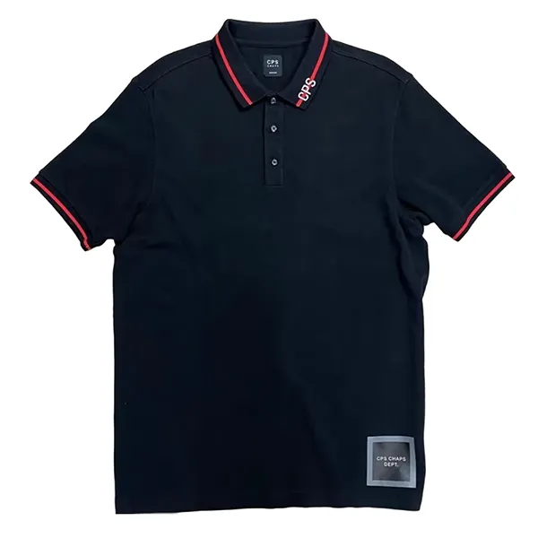 Áo Polo Nam CPS Chaps Logo Màu Đen