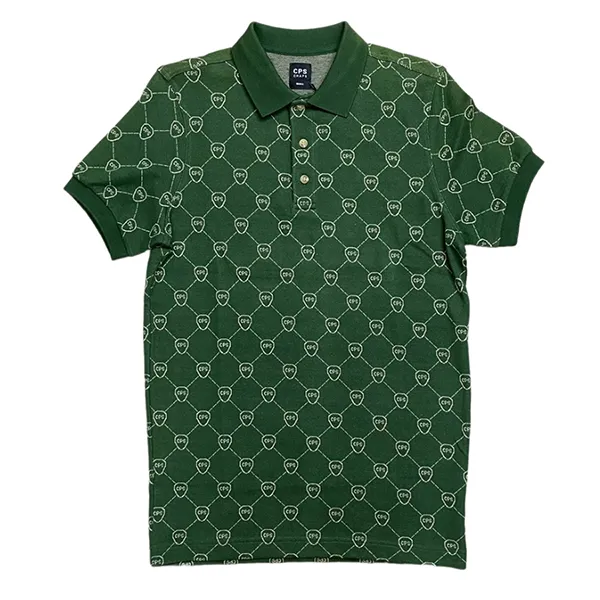 Áo Polo Nam CPS Chaps Mono Màu Xanh Green