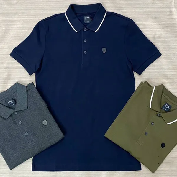 Áo Polo Nam CPS Chaps Tshirt Blue Navy Màu Xanh Đen Size XS