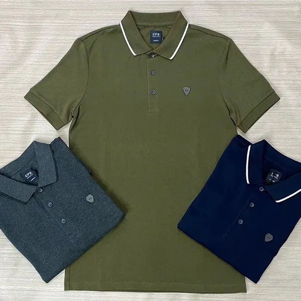 Áo Polo Nam CPS Chaps Tshirt Green Màu Xanh Lá Size XS