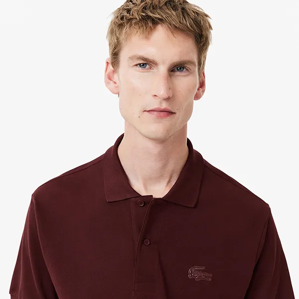 Áo Polo Nam Lacoste Classic Polo Shirt L.12.12 With Badge PH2856 BZD Màu Đỏ Đô Size 2