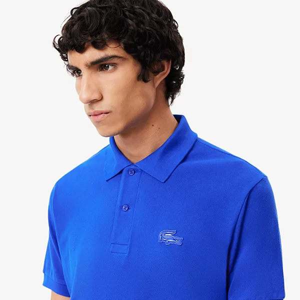 Áo Polo Nam Lacoste Classic Polo Shirt L.12.12 With Badge PH2856 HJM Màu Xanh Dương Size 2