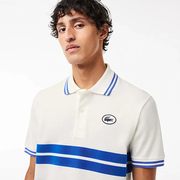 Áo Polo Nam Lacoste Classic Style With Badge PH7447 IUP Màu Trắng