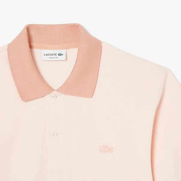 Áo Polo Lacoste L.12.12 Classic Fit Ombré Print PH0740 GXI Màu Hồng Nhạt Size 3