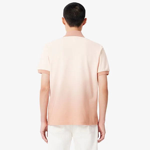 Áo Polo Lacoste L.12.12 Classic Fit Ombré Print PH0740 GXI Màu Hồng Nhạt Size 3