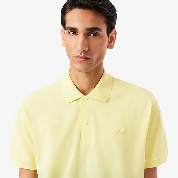 Áo Polo Nam Lacoste L.12.12 Classic Fit Ombré Print PH0740 GZI Màu Vàng Size 3
