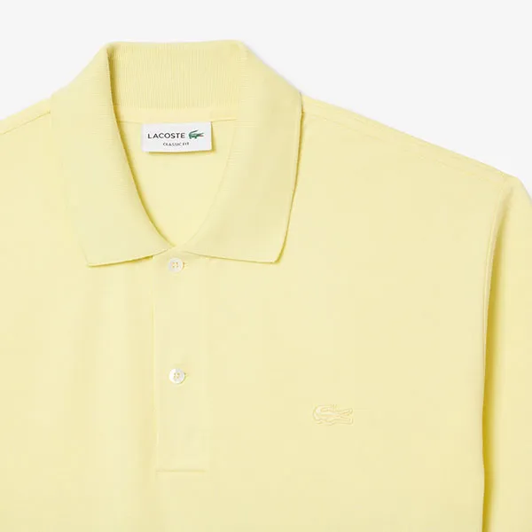 Áo Polo Nam Lacoste L.12.12 Classic Fit Ombré Print PH0740 GZI Màu Vàng Size 3