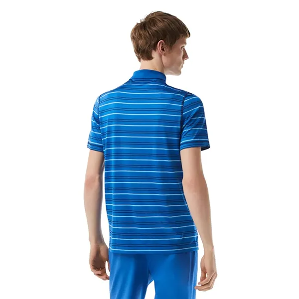 Áo Polo Nam Lacoste Men’s Golf Recycled Polyester Stripe DH5182-51 XIP Màu Xanh Blue