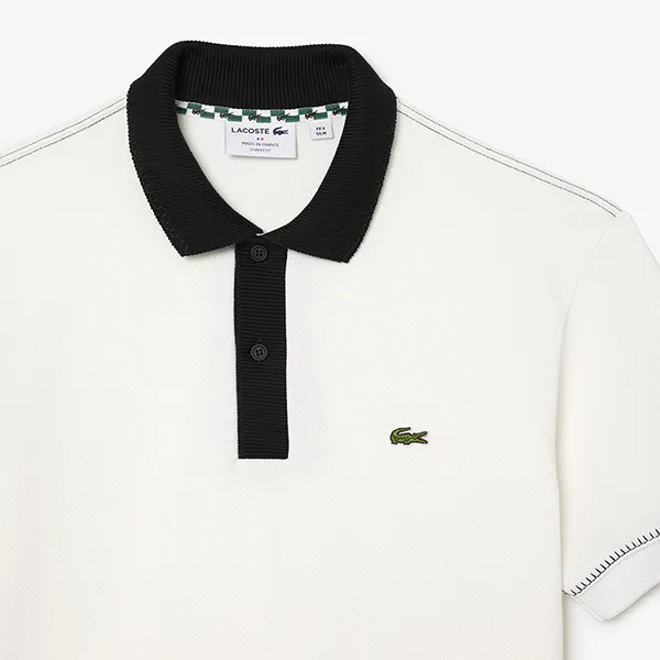 Áo Polo Nam Lacoste Men's Made In France Classic Fit L.12.12 PH3760 70V Màu Trắng Size 2