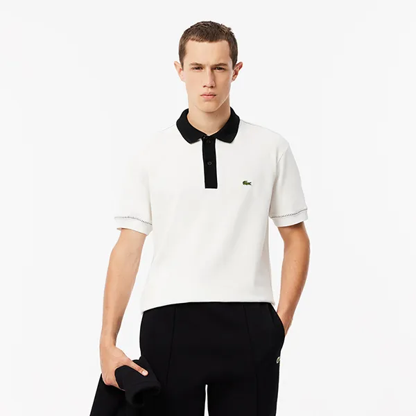 Áo Polo Nam Lacoste Men's Made In France Classic Fit L.12.12 PH3760 70V Màu Trắng Size 2
