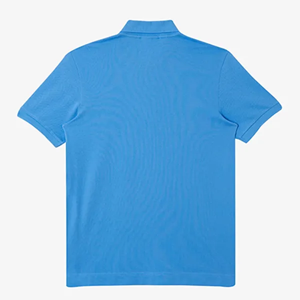 Áo Polo Nam Lacoste Men's Regular Fit Contrast Lettering Petit Piqué PH9907 Màu Xanh Size 3