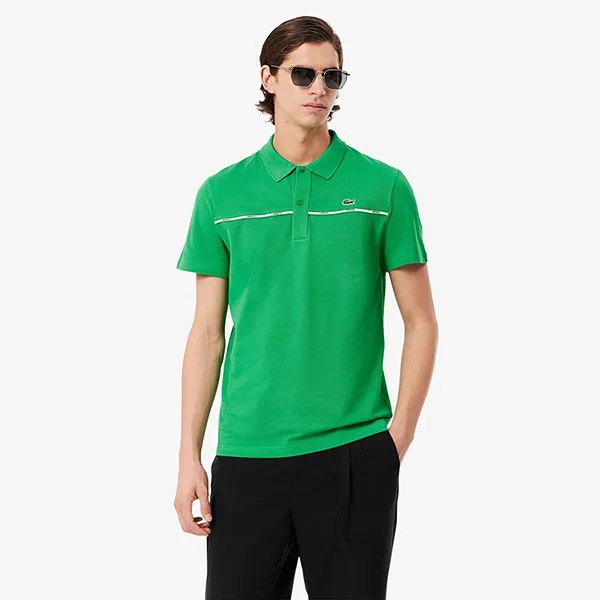 Áo Polo Nam Lacoste Men's Regular Fit Logo Trim L.12.12 Polo PH9863 SIW Màu Xanh Lá Size 3