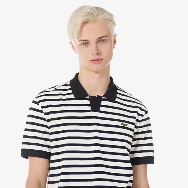 Áo Polo Nam Lacoste PH3102 55GO 166 Màu Đen Trắng