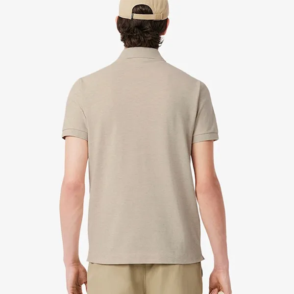 Áo Polo Nam Lacoste Regular Fit Paris Stretch Piqué PH5522 I18 Màu Be Xám Size 4