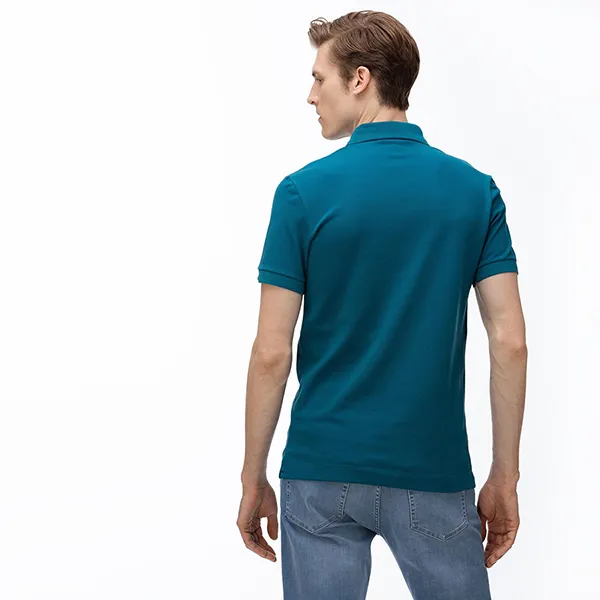 Áo Polo Nam Lacoste Regular Fit Stretch Cotton Piqué PH5522.AE8 Màu Xanh Size 2