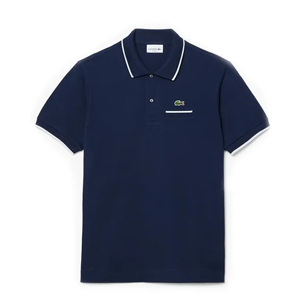 Áo Polo Nam Lacoste Shirt With Pocket PH9838 HHW Màu Xanh Navy Size 4