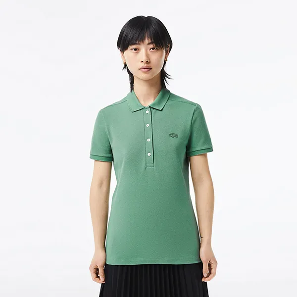Áo Polo Nam Lacoste Slim Fit Stretch Cotton Pique Shirt PF5462 Màu Xanh Lá Size 36