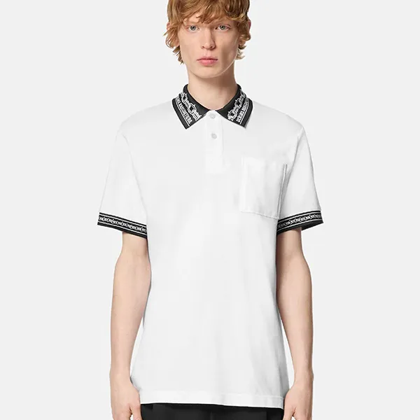 Áo Polo Nam Versace Jeans Couture E77GAGT04ECJ01TE003 Màu Trắng