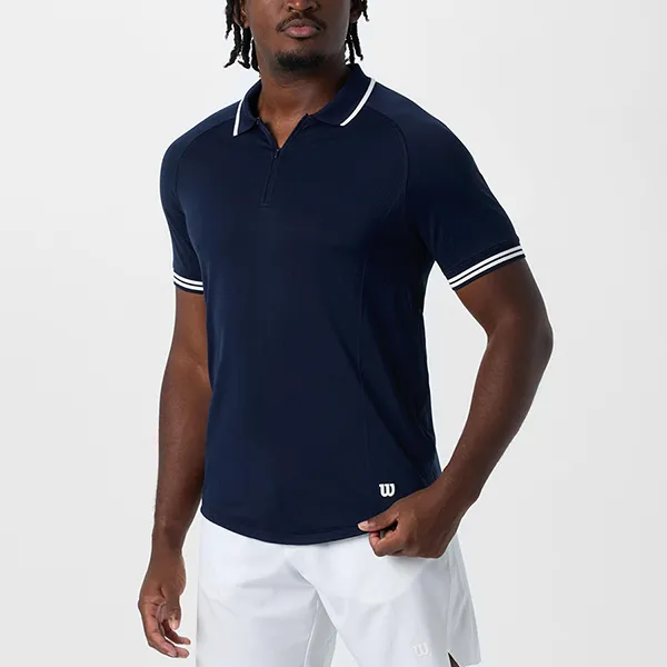 Áo Polo Nam Wilson Core Court Performance Màu Xanh Navy Size S (Form Âu)