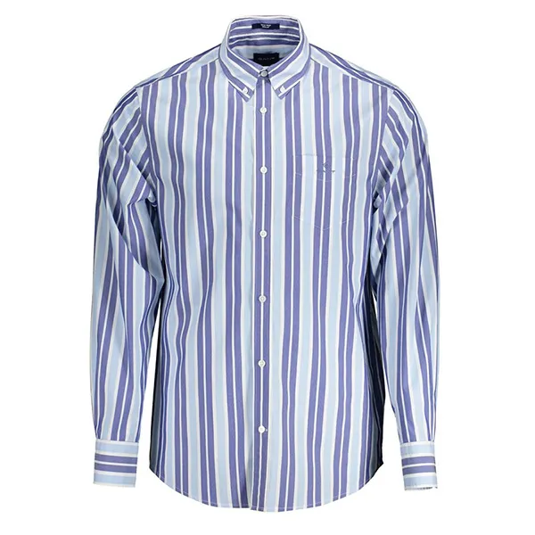 Áo Sơ Mi Dài Tay Nam Gant 20013025530_AZZURRO_468 Màu Xanh Kẻ Size S