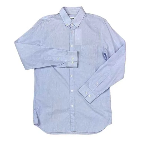 Áo Sơ Mi Dài Tay Nam Lacoste Men's Shirt Màu Xanh Da Trời Size 38