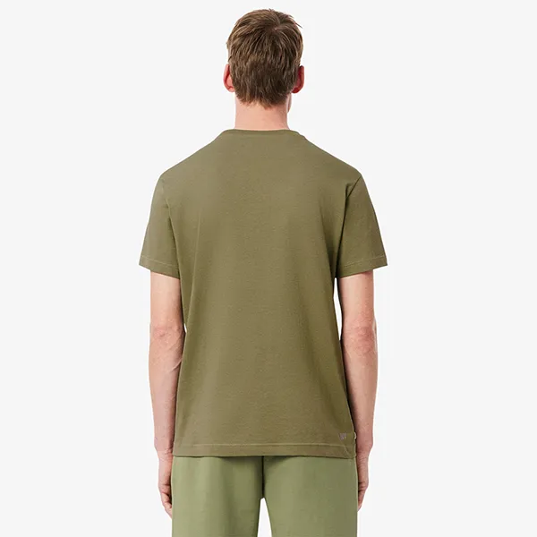 Áo Thun Nam Lacoste Graphic Ultra Dry Tshirt TH8917 BMY Màu Xanh Rêu Size 3