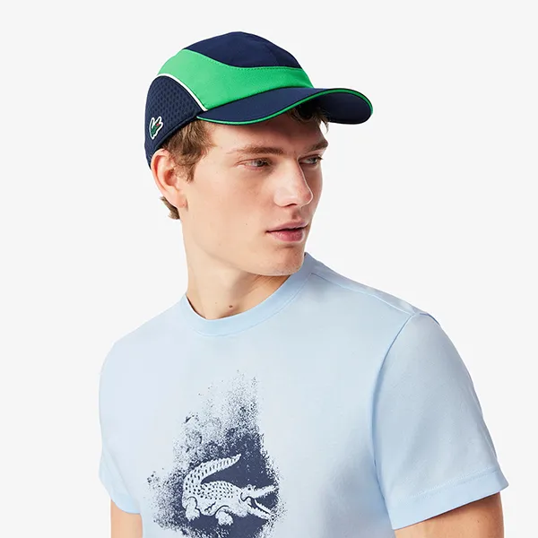 Áo Thun Nam Lacoste Graphic Ultra Dry Tshirt TH8917 T01 Màu Xanh Nhạt Size 3