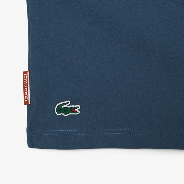 Áo Thun Nam Lacoste Men's Roland-Garros Edition Sport T-Shirt TH8725 C7Z Màu Xanh Blue Size 2