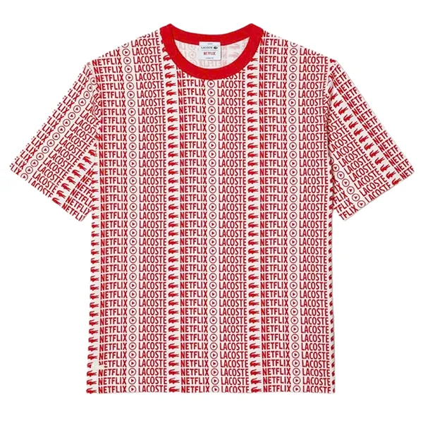 Áo Thun Unisex Lacoste Netflix Oversize T-Shirt TH7328 00 ME4 Màu Đỏ