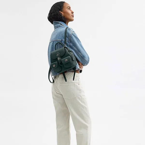 Balo Nữ Coach Hadley Backpack CBH09-QBCEH Màu Xanh Green