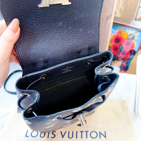 Balo Nữ Louis Vuitton LV Twist Lockme Mini Black LV2654 Màu Đen Họa Tiết