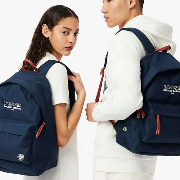 Balo Unisex Lacoste Roland-Garros Edition Backpack NU4874RG Q97 Màu Xanh Navy
