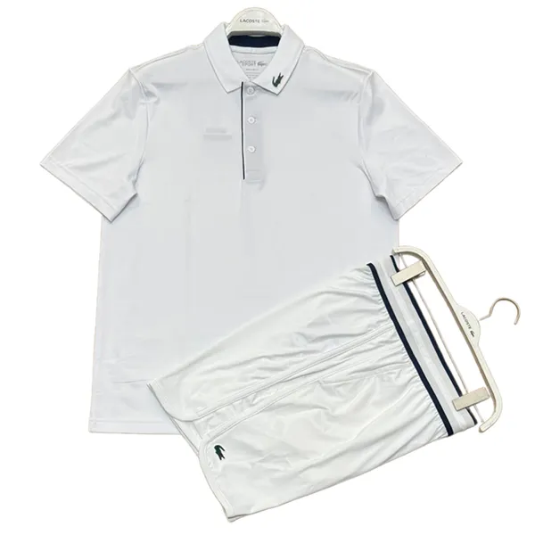 Bộ Quần Áo Cộc Tay Nam Lacoste Sport Màu Trắng Size 5