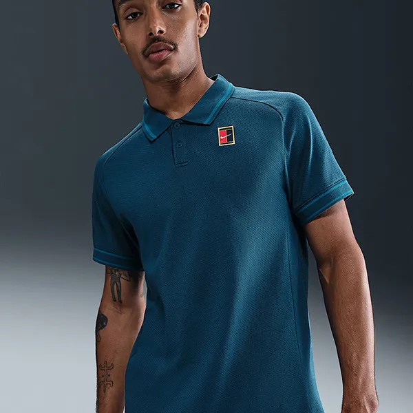 Bộ Quần Áo Cộc Tay Nam Nike Court Heritage Màu Xanh Blue Size S (Form China)