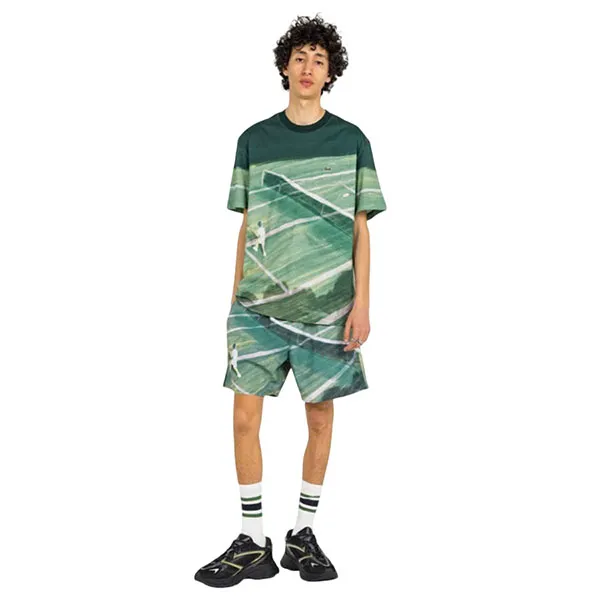 Bộ Tennis/Pickleball Nam Lacoste Men's Classic Fit Màu Xanh Lá Size 3