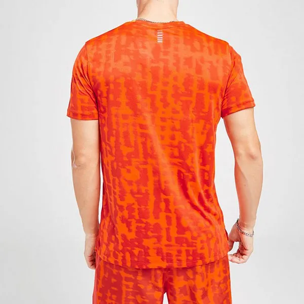 Bộ Tennis/Pickleball Nam Under Armour Camiseta Launch Màu Đỏ Cam Size S (Form Âu)