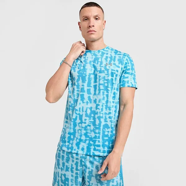 Bộ Tennis/Pickleball Nam Under Armour Camiseta Launch Màu Xanh Blue Size S (Form Âu)