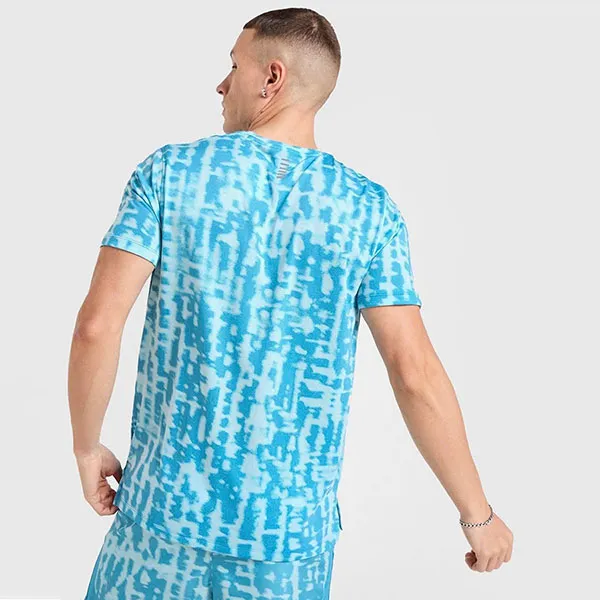 Bộ Tennis/Pickleball Nam Under Armour Camiseta Launch Màu Xanh Blue Size S (Form Âu)