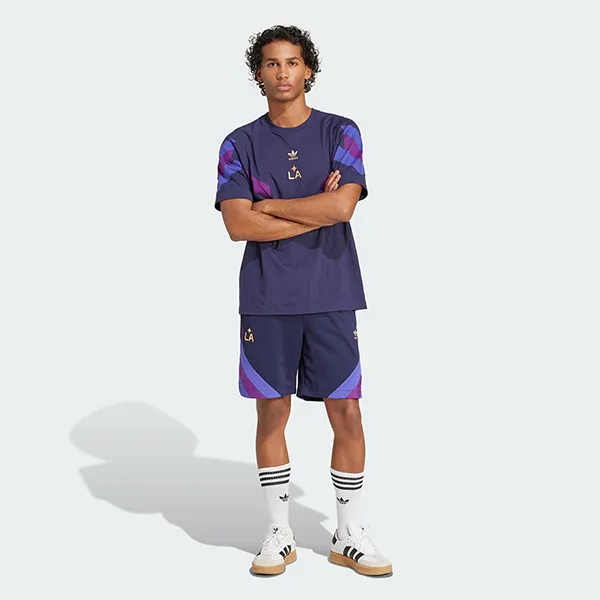 Bộ Thể Thao Nam Adidas LA Galaxy Originals JF2671/JF2674 Màu Tím Đậm Size S