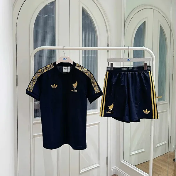 Bộ Thể Thao Nam Adidas Mexico Gold Black JE5336/ JF0392 Màu Đen Size S