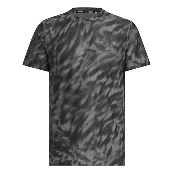 Bộ Thể Thao Nam Adidas Own The Run All Over Printed Tee JZ5476/JN9872 Màu Đen Xám Size S (Form Âu)