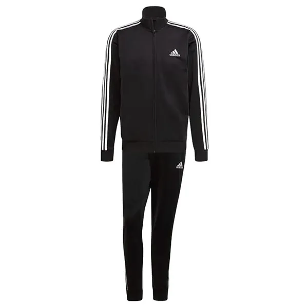 Bộ Thể Thao Nam Adidas Primegreen Essentials 3-Stripes Track Suit Black GK9651 Màu Đen Size S