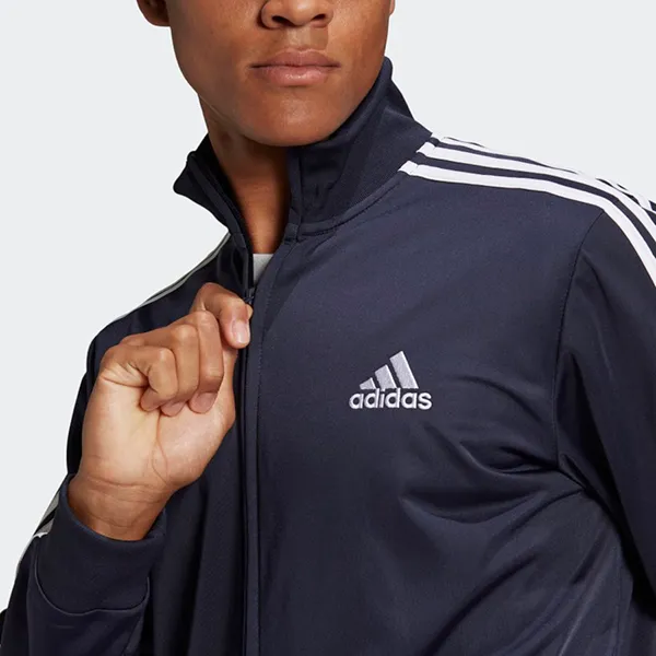 Bộ Thể Thao Nam Adidas Primegreen Essentials 3-Stripes Track Suit GK9658 Màu Xanh Navy Size S (Form Á)
