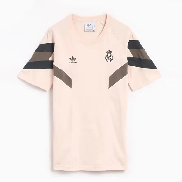 Bộ Thể Thao Nam Adidas Real Madrid Originals Trefoil Màu Hồng/Đen Size S