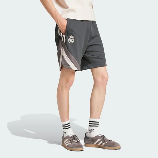 Bộ Thể Thao Nam Adidas Real Madrid Originals Trefoil Màu Hồng/Đen Size S