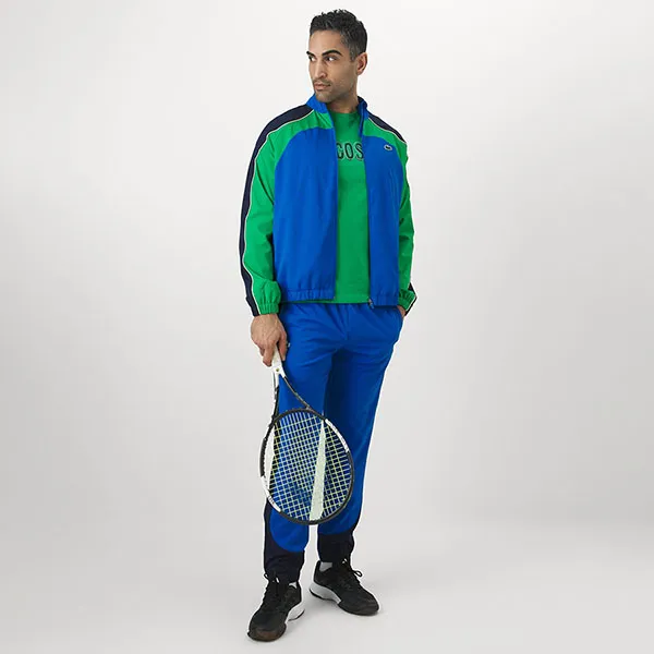 Bộ Thể Thao Nam Lacoste Tennis/Pickleball Sport Tracksuit Tour Màu Xanh Size 3