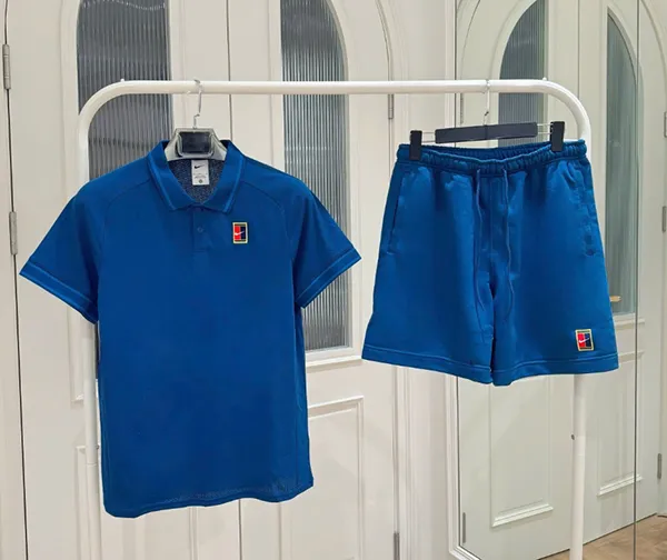 Bộ Thể Thao Nam Nike Court Heritage Màu Xanh Blue Size S (Form China)