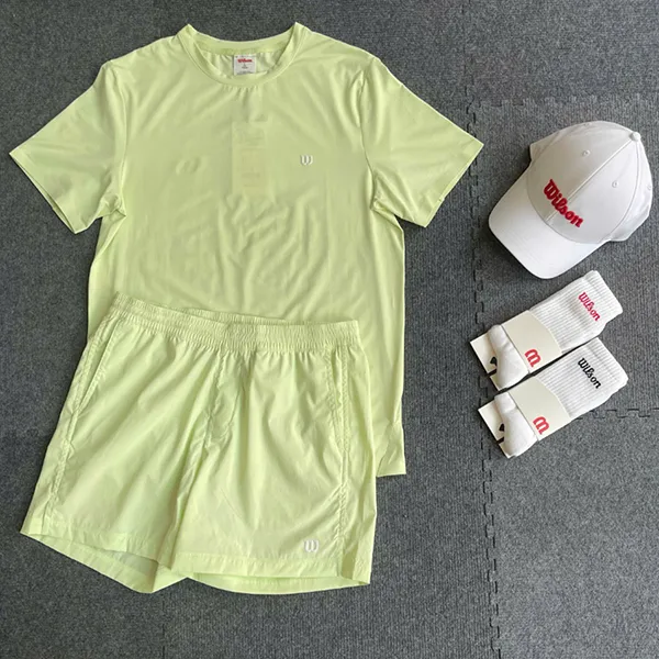 Bộ Thể Thao Nam Wilson Tennis/Pickleball Court Style Màu Xanh Lá Size S