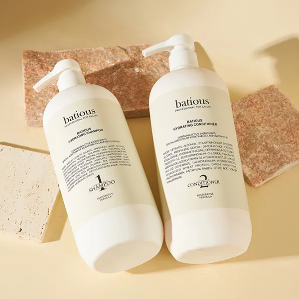 Cặp Dầu Gội + Dầu Xả Batious Hydrating Màu Trắng Cho Tóc Khô Xơ (2 x 960ml)